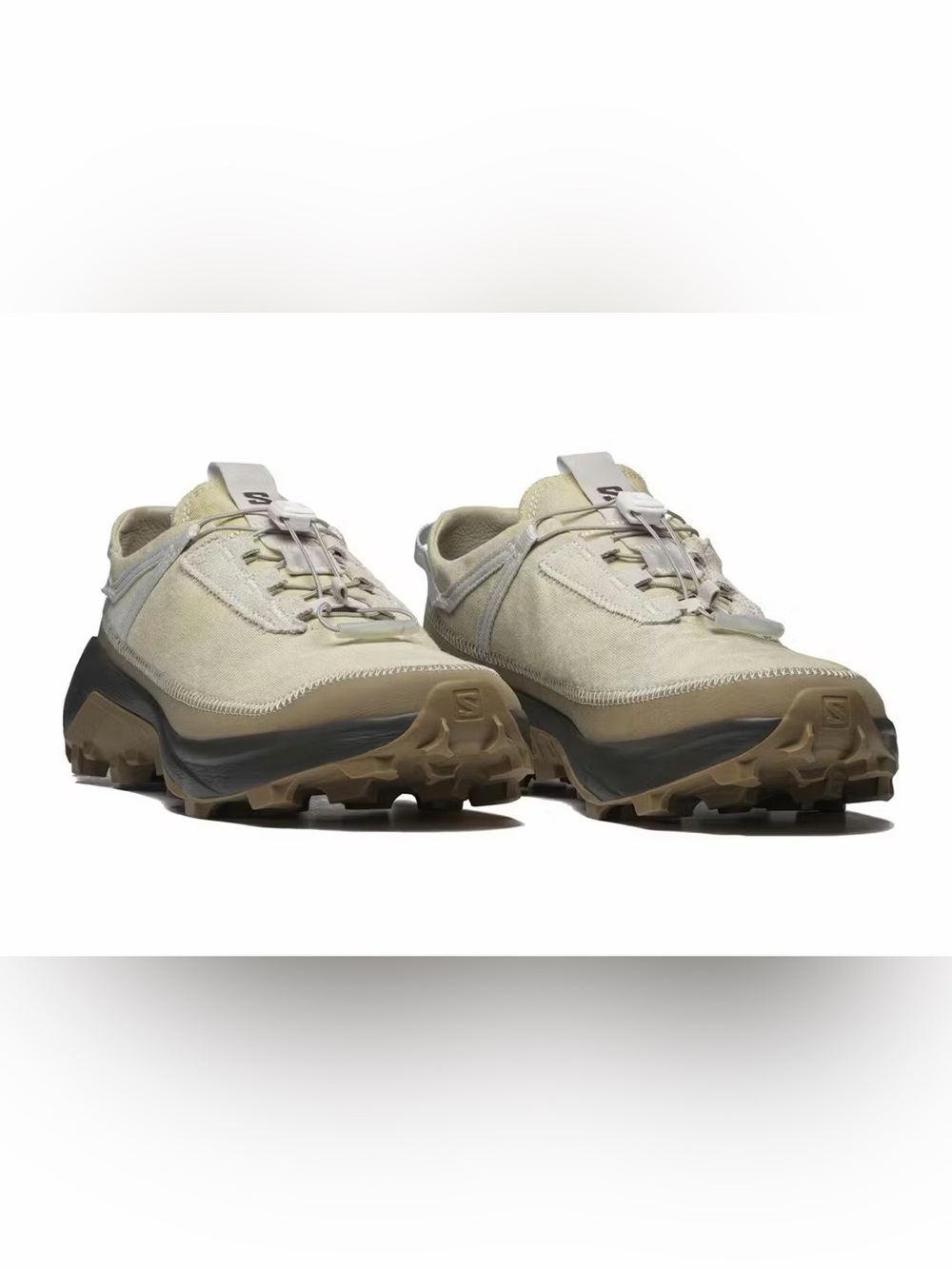 Salomon x Ranra Beige/Tan Trail Sneakers with Quick-Lace System